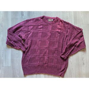 Vintage Sedgefield Mens Large Burgundy Sweater